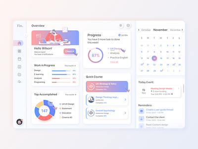 Personal management Dashboard