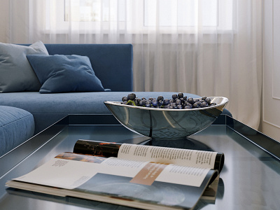 Interior of one-room apartment