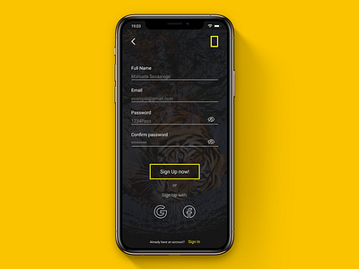 Daily UI 01 - National Geographic Sign up