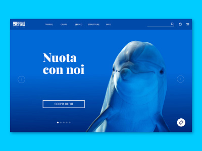 Daily UI 03 - Landing page aquarium dailyui dailyui003 design dolphin landing page ui uidesign webdesign