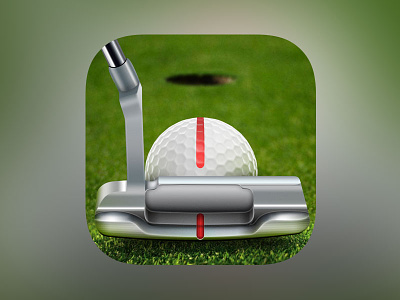 Putt Line ball golf icon iphone putter