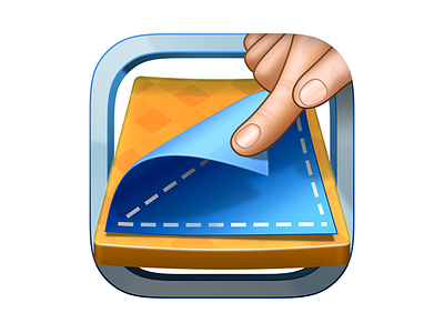 Paperama - iOS version game icon design paperama