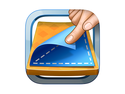 Paperama - iOS version game icon design paperama