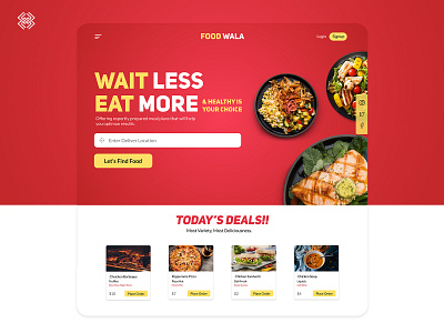 Food Delivery Landing Page