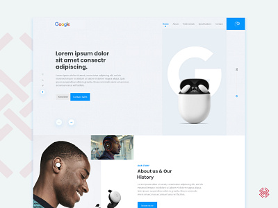 Pixel Buds Landing Page Concept