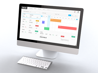 Timeline - Concept for a PM tool concept software design ui uidesign webdesign