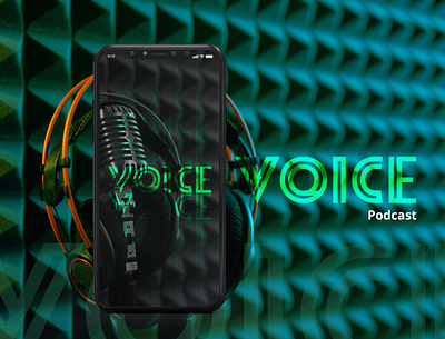 Voice - podcast concept 02 adobe xd app design branding design illustration logotype mobile ui podcast ui uidesign