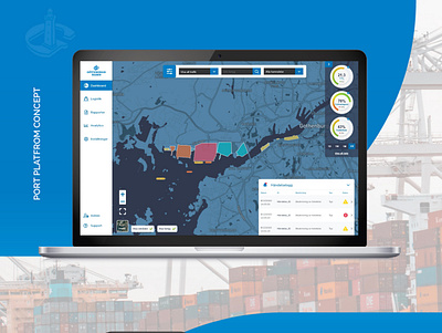 Port System Concept adobe xd concept design illustrator platform port port concept ui uidesign uiux ux
