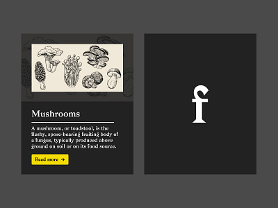 Thinking about mushrooms... fonts typeface typography
