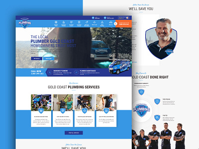Gold Coast Plumbing Company Web Design corporate design goldcoast plumber plumbers website website design