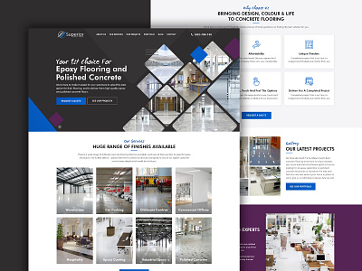 Superior Concrete Finishes Website Design