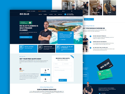 Big Blue Plumbing Web Design