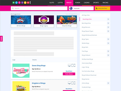 Hityah new listing page ads colourful listing search website