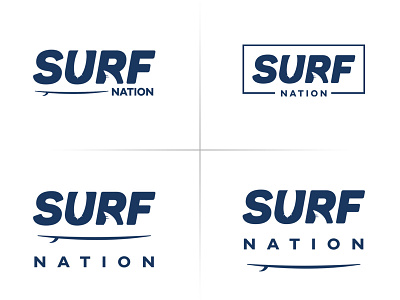 Surf Nation Logo branding design logo