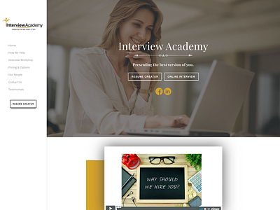 Interview Academy Corporate Website