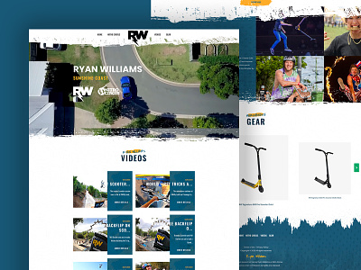 Ryan Williams Fan Website bmx scooter sports website design