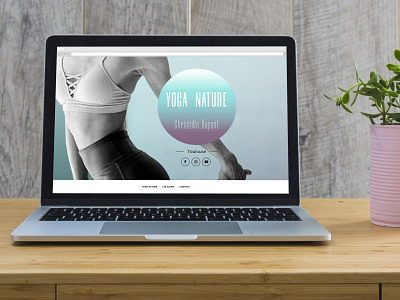 Yoga Nature design graphic homepage site design ux