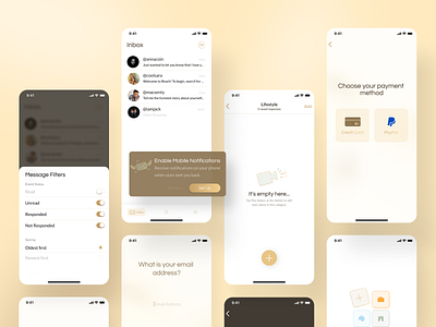 Reach - Connect to your favorite Content Creators application gold luxury luxury design minimal mobile mobile app mobile app design mobile application mobile design modern product product design pwa royal ui user experience userinterface ux uxui