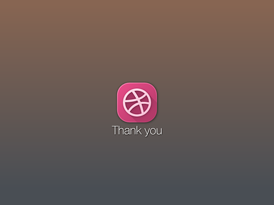 Thank you @Jorge Porta almost flat dribbble icon invite not so flat thank you