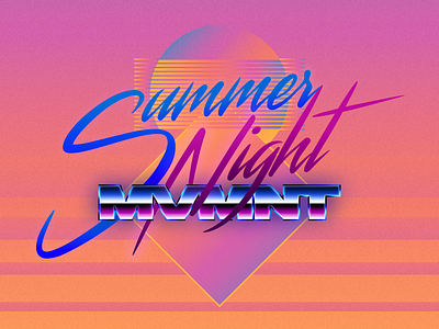 Summer Night adobe illustrator adobe photoshop graphic design movement students summernight typography youth
