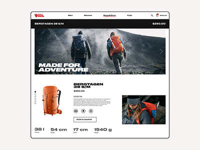 Fjällräven redesign website