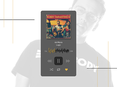 Music Player 009 009 app clean daily 100 challenge daily ui 009 dailyui dailyuichallenge design indesign logic minimal music music player phone simple ui ux