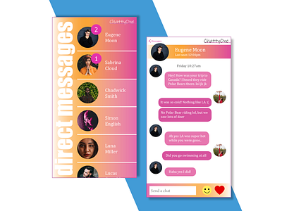 Direct Message 013 013 daily 100 challenge daily ui 013 dailyuichallenge design direct messaging minimal modern ui ux