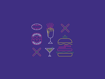 GUZZLERS brand identity branding branding design burger design icon iconography illustration milkshake restaurant toro pinto vector