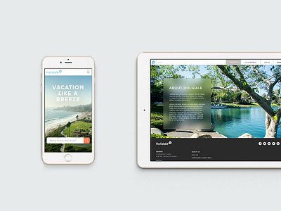 Holidale apartments flats holiday mobile mobile first rentals summer vacation web web design
