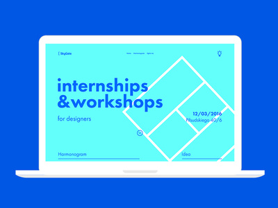 skygate ux & ui internships branding design designers internships poster skygate ui ux website website design workshops wroclaw