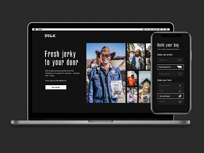 B.U.L.K. - Jerky of the Month - landing page beef jerky branding california design dribbble e commerce friends jerky landing page los angeles month redesign shopify social groups social media torrance ui ux web web design