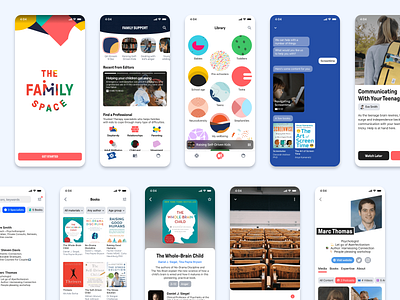 The Family Space, co-parenting app app design development mobile product ux