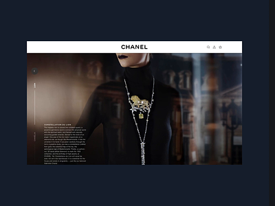 Chanel Hautre Joaillerie - Navigating Sections animation art direction design digital e commerce fashion fashion brand illustrations jewelry navigation navigation menu transitions ui ui design user experience ux design