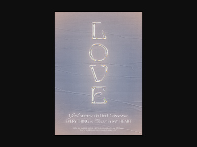 Love Poster 3d 3d type lettering lettering art love poster print printmaking prints type typeography typogaphy