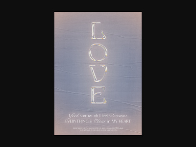 Love Poster 3d 3d type lettering lettering art love poster print printmaking prints type typeography typogaphy