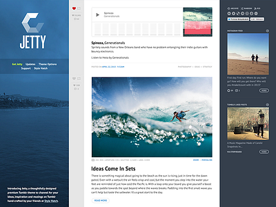 Jetty blog responsive retina surf theme tumblr