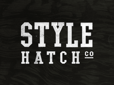 Style Hatch - Blocks hand type logo texture vintage wood