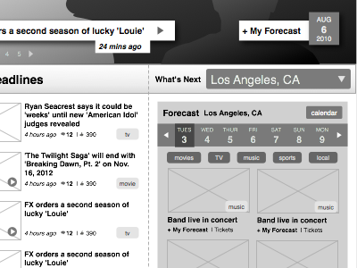 Who says wireframes should be boring? greyscale late night ux wireframe