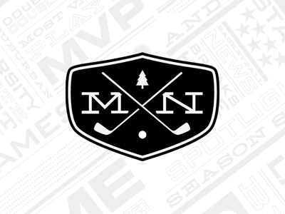 MN Golf Hub brand golf identity logo mark minnesota pattern sports