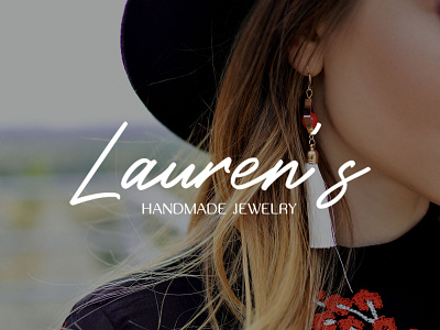 Lauren’s handmade jewelry | Logo Design branding jewelry logo jewelry shop logo logo design logo design branding logo designer logo mark logotype typography