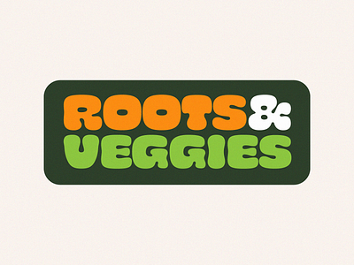 Roots & Veggies – Logo brand brand design brand identity branding branding and identity emblem fast food identity design logo logo design wordmark