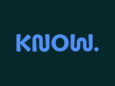 KNOW. logo brand design brand identity branding branding and identity identity design logo logo design vector wordmark
