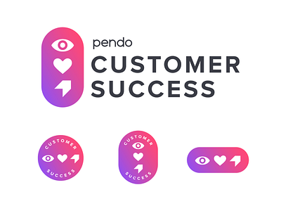 Logo Badges – Pendo Customer Success (1/2) badge badge logo brand design brand identity branding branding and identity emblem identity design illustrator logo logo design