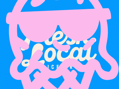Rebrand – Fresh Local Ice Cream brand design brand identity branding branding and identity design identity design illustration illustrator logo logo design visual identity