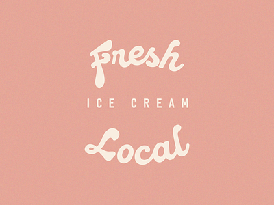 Rebrand – Fresh Local Ice Cream badge brand design brand identity branding branding and identity design identity design illustrator logo logo design visual identity