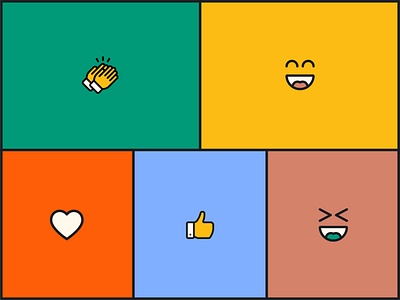 Custom Icons app colorful graphic design icon icons illustration laugh outline social