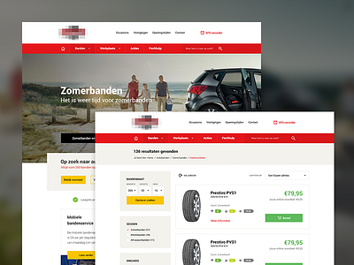 Automotive E-commerce clean design ecommerce experience flat homepage page webshop website