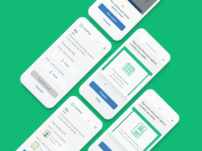 Creditas - Document Uploader cards creditas design digital design fintech graphic design marilia reis mobile onboarding ui uploader ux visual design