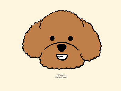 Brown Poodle - Monggu - EXO Kai art branding design brown design dog dog logo exo graphic design icon illustration kai kim jongin kpop minimalist minimalist logo monggu poodle ui vector