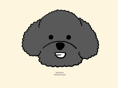 Black Poodle - Toben - EXO Chanyeol animal art branding branding design chanyeol design dog dog logo exo graphic design icon illustration kpop logo minimalist park chanyeol poodle toben ui vector